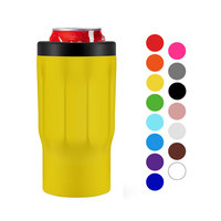 Refroidisseur de canette de bière isolé sous vide, en acier inoxydable à Double paroi de 12oz