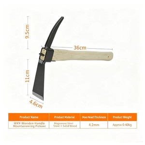 Petite <span class=keywords><strong>houe</strong></span> de jardinage pour l'extérieur, outil agricole pour le désherbage, le creusement, <span class=keywords><strong>la</strong></span> plantation de légumes et <span class=keywords><strong>la</strong></span> culture de fleurs - Product Image 2