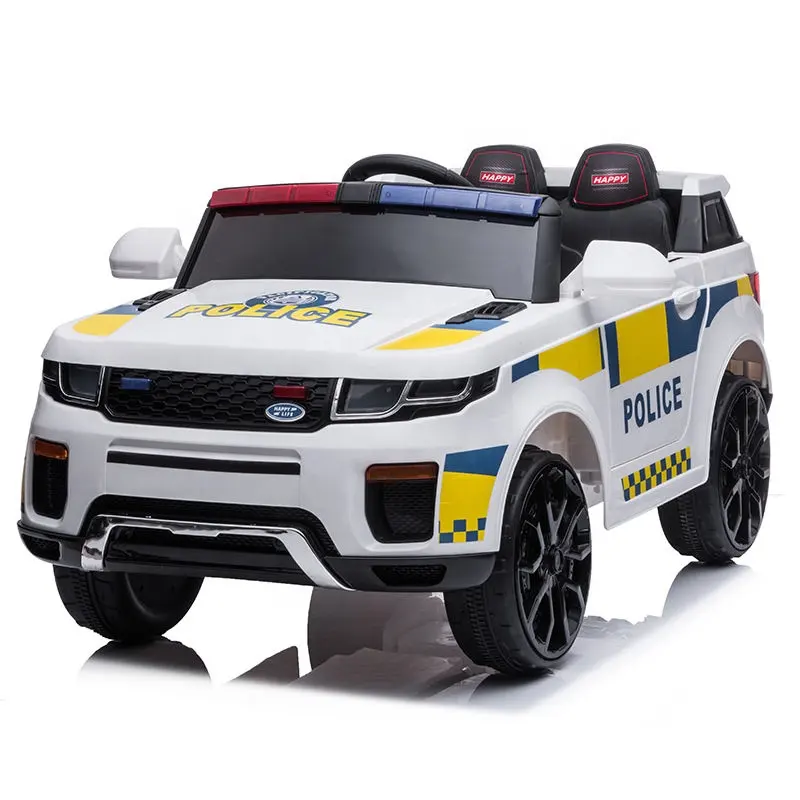 BunnyHi WJC010 Classic Kids Ride On Toys Police Car Battery Operated Electric Kids Ride On Car with Remote Control for Children