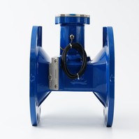 Medidor de Agua Ultrasónico Inteligente NB-IoT DN150 de Doble Canal con Brida, Directo de Fábrica, para Proyectos de Agua Municipal