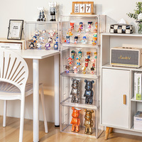 Moderne Vitrine Transparent Assem ble Storage Stack able Showcase Figuren Sammlung Acryl würfel für Toy Dolls Display