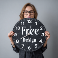 Kutipan inspirasional jam dinding dengan Logo khusus cetak, tidak berisik tidak berdetik motivasi hadiah untuk kantor sekolah atau belajar Dekorasi