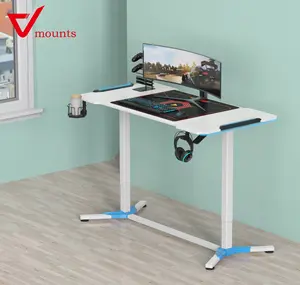 V-mounts ses algılama yanıp sönen akrilik ışık beyaz oyun masaları Mouse Pad ile