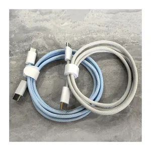 Trending dedicated data cables 60W Usb C To Type C Data Charging Braided Type C Cable For Iphone 15 Pro Max