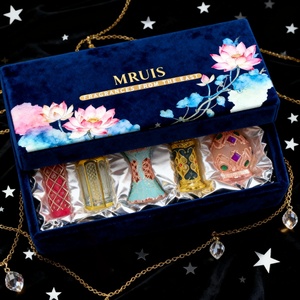 Juego de Regalo de Perfume de Lujo para <span class=keywords><strong>Mujer</strong></span>, 5 Piezas, Fragancia Árabe de Larga Duración, Mini Spa, Aroma Original de Alta Gama para <span class=keywords><strong>Mujer</strong></span> - Product Image 2