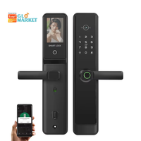 Interphone vidéo intelligent Glomarket Tuya avec serrure |   Reconnaissance faciale 3D + empreinte palmaire + empreinte digitale |   Conçu pour la sécurité domestique