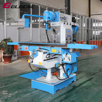 GOLDCNC Nouvelle Machine de Fraisage Verticale et Horizontale à 3 Axes de Haute Précision Certifiée ISO X6436 220V avec Tête Orientable Universelle pour Usages Complexe