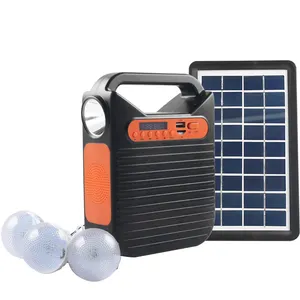 Radio LED solaire Rechargeable Portable lampe de Camping multifonctionnelle