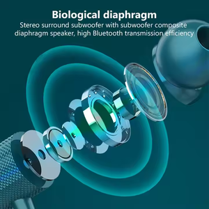 J01 Portable Magnetic Wireless Earphone Stereo Headset Neckband Sport Earbuds Headphone with Mic for Sports - Product Image 4