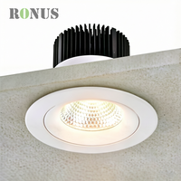 Spot encastré LED COB pour entrepôt, haute luminosité, 60W, éclairage encastré au plafond