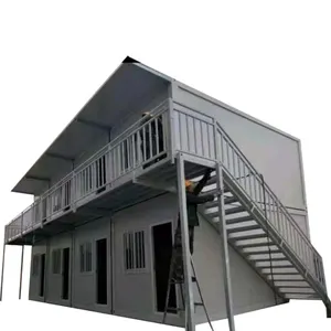 Pemasok bangunan garasi 20 kaki 40 kaki rumah modular dapat diperbesar pengiriman rumah rumah dupleks wadah rumah