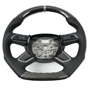 Volante de Fibra de Carbono Cosido en Gamuza para <span class=keywords><strong>Audi</strong></span> A6 <span class=keywords><strong>S6</strong></span> RS6 B7 - Product Image 1