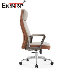 Sinonis Executive Leather Ergonomic Reclining Swivel Office Chair with Aluminium Base Adjustable Features for Home Office Use - Product Image 2