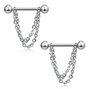 Jachon – boucles d'oreilles en acier inoxydable, bijoux pour piercing de nez, anneaux de nez, langue, ongles, bijoux pour ongles de poitrine - Product Image 3