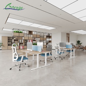 Nhà máy trực tiếp hiện đại Modular văn phòng điều hành Bàn cubicle Workstation 2 chỗ ngồi kim loại - Product Image 1