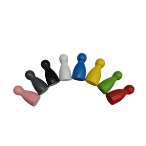 12*25MM coloridos peones de madera dados Cubo de mesa educativo Ludo accesorios componentes para juego de mesa de Cartas Familiares - Product Image 3