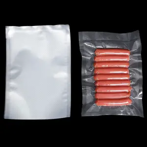 Sac d'emballage sous vide pour saucisses, sacs en plastique transparent pour dinde congelée