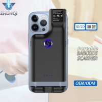 Escáner de Código de Barras Inalámbrico SHUNQI con Clip Trasero para Teléfono Móvil, Lector de Códigos 1D 2D QR, para Supermercados, Comercios Minoristas y Puntos de Venta