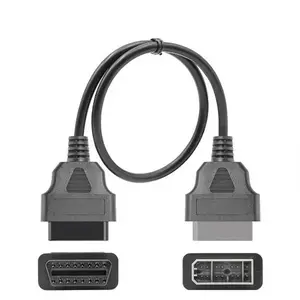 LT030 For Nissan 14Pin OBD Extension Cable 40cm ODB Extension data Cable OBD 16 Pin Male to Female Extension Cable