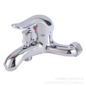 Robinet de douche triple Shendas, mitigeur chaud/froid à poignée unique, en alliage de zinc avec valve en céramique - Product Image 4