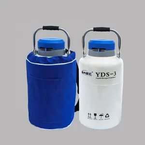 Tanque de nitrógeno líquido, contenedor de almacenamiento de inseminación Artificial, puede YDS-3