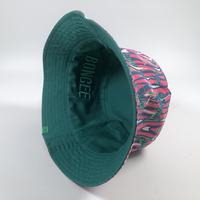 Logo personnalisé respirant Boonie un côté imprimé bob à l'intérieur 3d bouffée brodé pêcheur bassin Gorra réversible seau casquette chapeau