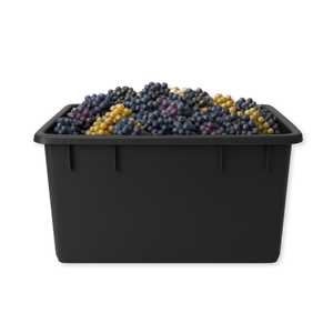 Contenitore Rettangolare in Plastica 250 Litri Nero 94x63x57 Cm, Contenitore Impilabile Multiuso - Product Image 6