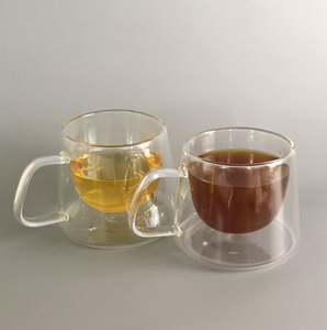 180ml 6oz Sans Plomb Chaleur Résistant Au Froid Borosilicate Isolé Café Espresso Tasse <span class=keywords><strong>Double</strong></span> Couche Tasses En <span class=keywords><strong>Verre</strong></span> Avec Poignée - Product Image 2