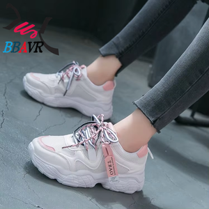 2021 New Thick-soled Breathable Height Increasing Student Casual Sports Walking Court Sneakers Women's Shoes - Product Image 4