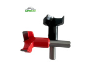 Forets de centrage CNC en carbure de tungstène + acier de 1/2 pouce, taille personnalisée, haute vitesse, oxyde noir, pour perçage de trous dans le bois