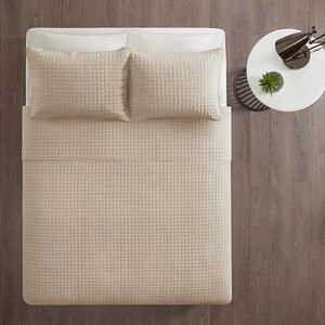 Juego de edredón reversible de 3 piezas DB, relleno de algodón y poliéster con estampado geométrico y floral para uso doméstico en hoteles o bodas - Product Image 2