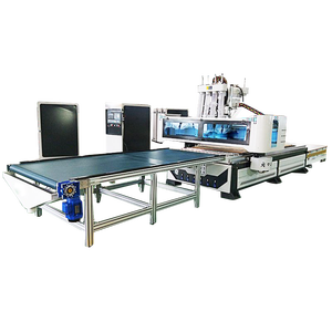 Router CNC ATC de 4 cabezales con carga/descarga automática y bomba para fabricación de muebles y gabinetes, alta eficiencia, motor NC Syntec de 3 ejes - Product Image 3