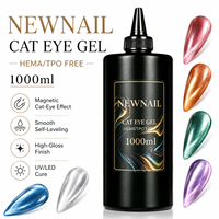 Vernis à ongles gel UV professionnel vegan, écologique, non toxique, à base d'eau, effet œil de chat, scintillant et magnétique, longue tenue