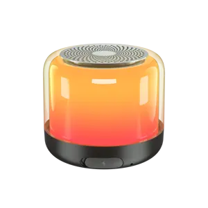 2024 Factory Hot Sell Mini Pocket Led Speaker Bluetooth Player Portable Light Wireless Speaker