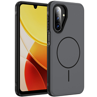 Coque arrière magnétique rigide en TPU pour Samsung Galaxy A17/27/37/57 avec protection d'objectif d'appareil photo OEM