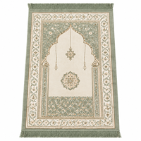 Großhandel Günstiger Polyester Waschbarer Puzzle-Muster Gebetsteppich Kristallvelours Teppich HD-Druck Wohnzimmer Anbetungsteppich