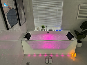 Baignoire de massage en acrylique, taille personnalisée, pas cher, baignoire à remous intérieure moderne avec sièges - Product Image 2