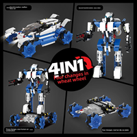 Kit de construction éducatif intelligent avec télécommande par application, programmation par briques, USB, 586 pièces, modèle de construction en plastique ABS