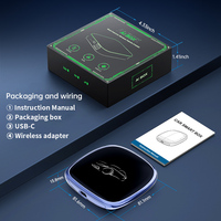 Caja Inteligente para Auto Fuallwin, Android 13, Carplay, Adaptador de Tarjeta SIM 4G TF, Pantalla Táctil, Caja con IA para Teléfonos Apple y Android