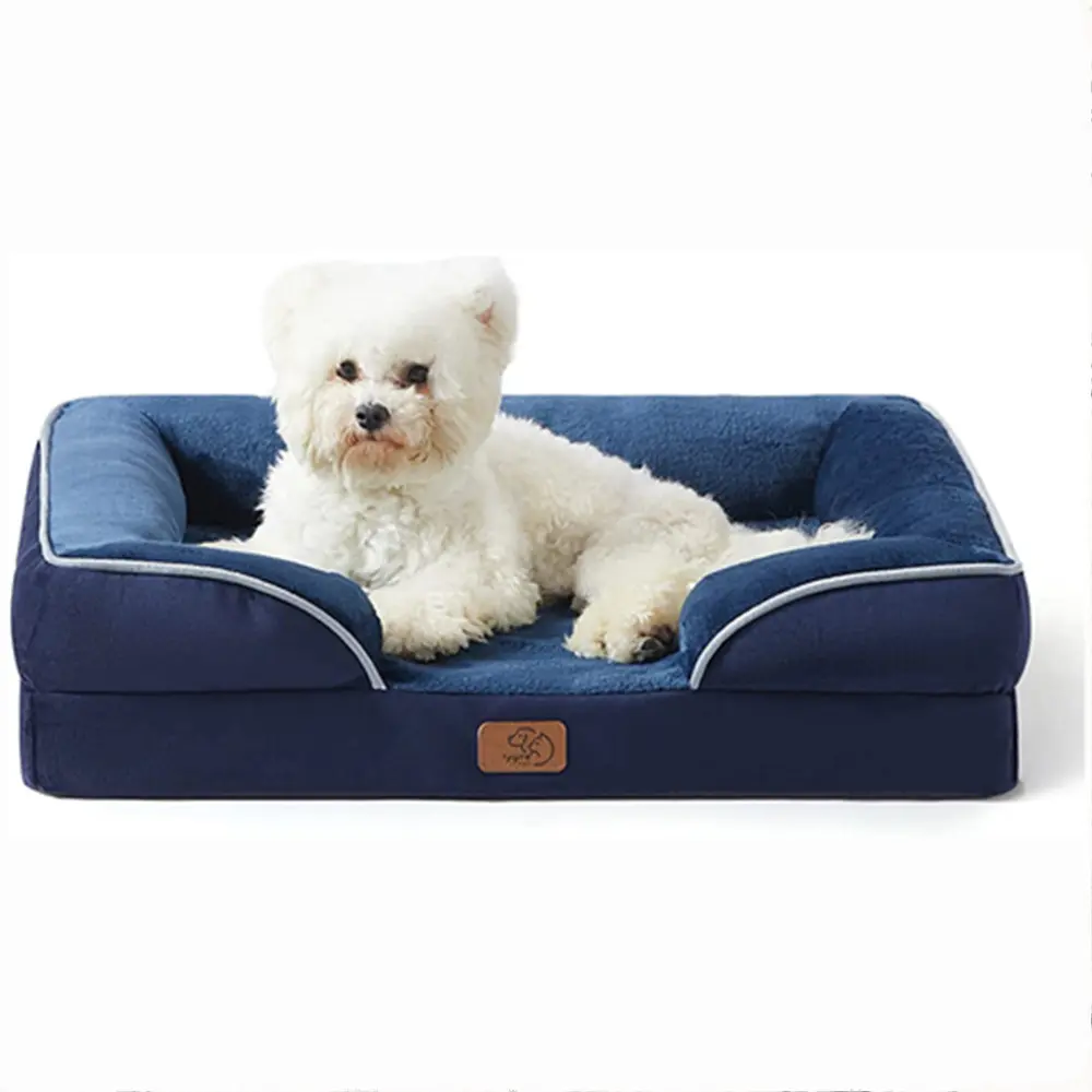 Impermeável lavável tampa removível pet cão cama sofá espuma ortopédica bolster haute diggity cão cama