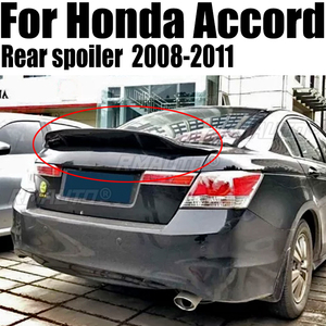 สปอยเลอร์หลังสำหรับ Honda Accord ปี 2008 2009 2010 2011 วัสดุ ABS / คาร์บอนไฟเบอร์ ตกแต่งภายนอกรถยนต์ ฝากระโปรงท้าย ปีกหลัง แต่งรถ - Product Image 1