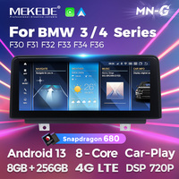 Reproductor de Video con Pantalla Táctil Android MEKEDE Qualcomm 680, Radio Estéreo para Auto, DVR, WIFI, 4G, BT para BMW Serie 3 F30 F31 Serie 4 F34