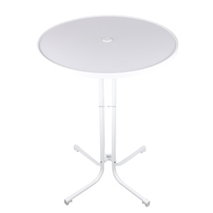 Kat düz tasarım tesviye vida tabanı yuvarlak kokteyl katlanır masa MDF üst - Product Image 1