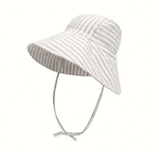 Customized High Quality Cotton Linen Outdoor Dress Sun <b>Hat</b> Breathable Toddler Kids Beach Wide Brim Bucket <b>Hat</b> <b>for</b> Party Fishing - Product Image 6