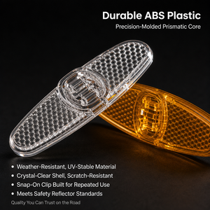 Réflecteur de vélo en plastique ABS, haute visibilité, durable, pour rayons de roue, conduite nocturne, personnalisable, OEM, vente en gros - Product Image 4