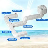 Coude de réduction en plastique pour conduits d'air, pièces de rechange pour refroidisseurs d'air évaporatifs industriels et climatiseurs