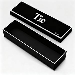 Conception personnalisée de luxe Boîte d'emballage pour ceinture et cravates Boîte de rangement pour noeud papillon Boîte de papier pour hommes d'affaires - Product Image 2