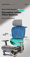 Silla de oficina ergonómica de malla para estar sentado por largos períodos, silla de escritorio para el hogar, diseño moderno minimalista, reposabrazos ajustables en altura