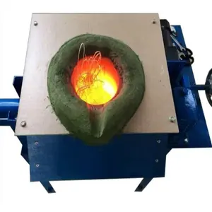 2000 degrees industrial iron copper aluminum melting foundry electric induction melting furnace for sale