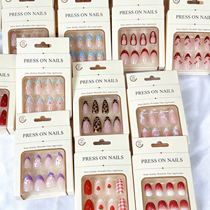 <span class=keywords><strong>Faux</strong></span> <span class=keywords><strong>Ongles</strong></span> de Luxe en Gros à Coller, Motifs Assortis, Styles Mixtes, Formes <span class=keywords><strong>Cercueil</strong></span> et Amande, <span class=keywords><strong>Ongles</strong></span> Artificiels Marque Privée - Product Image 3